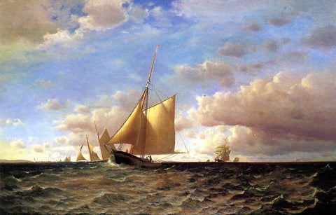  Francis A Silva After the Equinotial, off Sandy Hook - Hand Painted Oil Painting