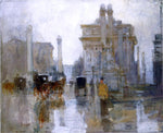  Paul Cornoyer After the Rain, the Dewey Arch, Madison Square Park - Hand Painted Oil Painting