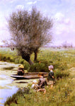  Emile Claus Afternoon Along The River - Hand Painted Oil Painting