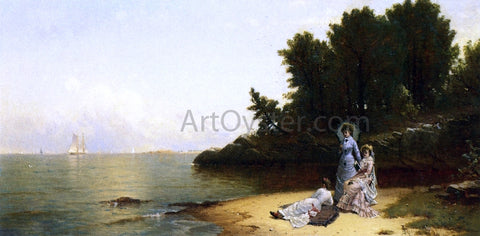  Alfred Thompson Bricher Afternoon by the Shore - Hand Painted Oil Painting