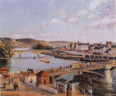  Camille Pissarro Afternoon, Sun, Rouen - Hand Painted Oil Painting