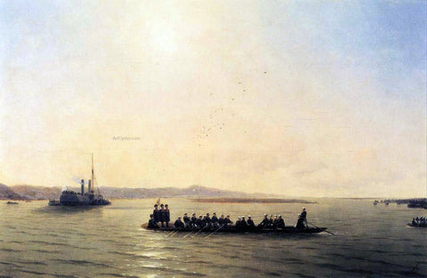  Ivan Constantinovich Aivazovsky Alexander II Crossing the Danube - Hand Painted Oil Painting