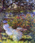  Claude Oscar Monet Alice Hoschede in the Garden - Hand Painted Oil Painting