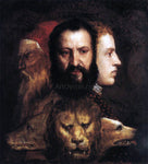 Titian Allegory of Time Governed by Prudence - Hand Painted Oil Painting