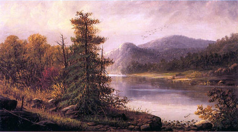  Alexander Charles Stuart Along the Delaware River - Hand Painted Oil Painting