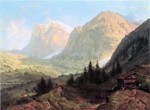  William Trost Richards Alpine Landscape - Hand Painted Oil Painting