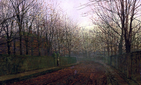  John Atkinson Grimshaw An Autumn Lane - Hand Painted Oil Painting