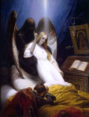  Horace Vernet Angel of Death - Hand Painted Oil Painting