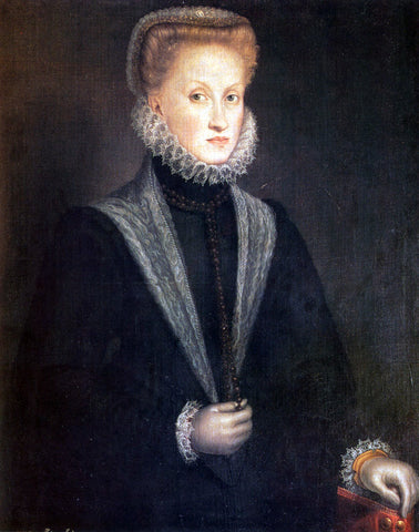  Sofonisba Anguissola Anne Of Austria, Queen Of Spain - Hand Painted Oil Painting
