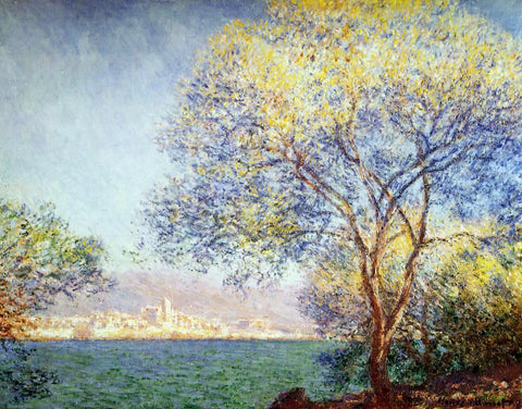  Claude Oscar Monet Antibes in the Morning - Hand Painted Oil Painting