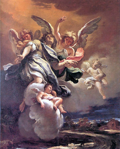  Sebastiano Ricci Apotheosis of St Sebastian - Hand Painted Oil Painting