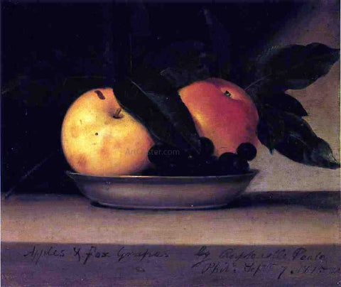  Raphaelle Peale Apples and Fox Grapes - Hand Painted Oil Painting