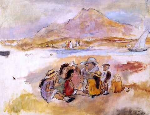  Jules Pascin At La Goulette - Hand Painted Oil Painting