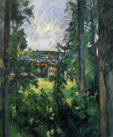  Paul Cezanne Auvers-sur-Oise, View from Nearby - Hand Painted Oil Painting