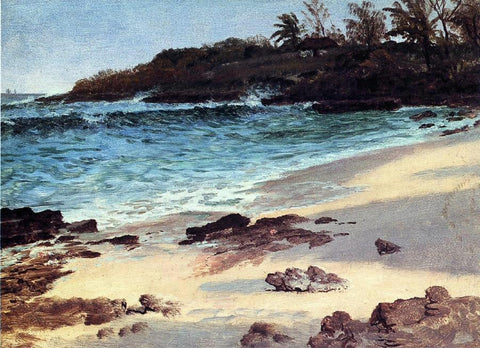  Albert Bierstadt Bahama Cove - Hand Painted Oil Painting