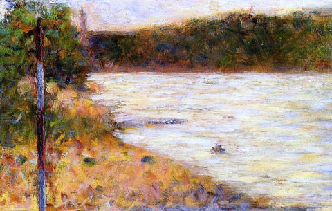  Georges Seurat Banks of a River - Hand Painted Oil Painting