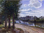  Camille Pissarro Banks of the Oise - Hand Painted Oil Painting
