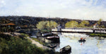  Albert Lebourg Barge on the Seine at Basd-Meudon - Hand Painted Oil Painting
