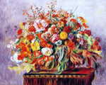  Pierre Auguste Renoir Basket of Flowers - Hand Painted Oil Painting