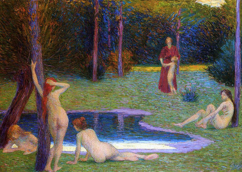  Hippolyte Petitjean Bathers in the Evening - Hand Painted Oil Painting