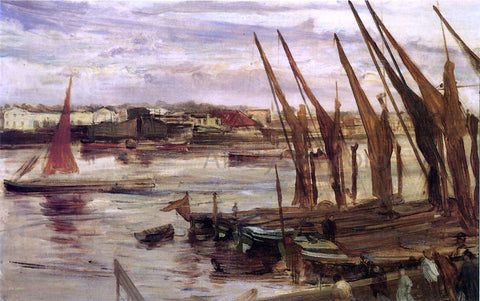  James McNeill Whistler Battersea Reach - Hand Painted Oil Painting