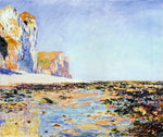  Claude Oscar Monet Beach and Cliffs at Pourville, Morning Effect - Hand Painted Oil Painting