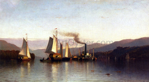  Samuel Colman Becalmed in the Highlands - Hand Painted Oil Painting
