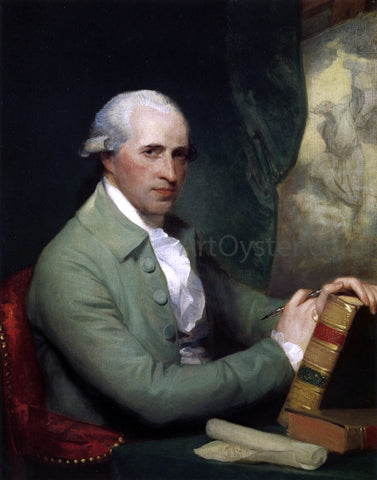  Gilbert Stuart Benjamin West - Hand Painted Oil Painting
