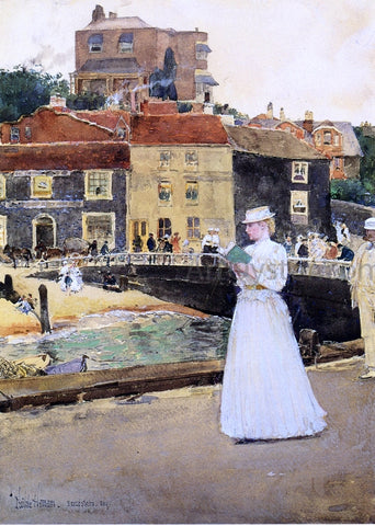  Frederick Childe Hassam Bleak House, Broadstairs - Hand Painted Oil Painting