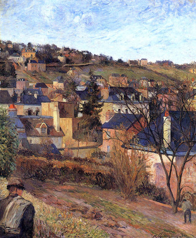  Paul Gauguin Blue Roofs, Rouen - Hand Painted Oil Painting