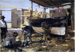  Joaquin Sorolla Y Bastida Boat Builders - Hand Painted Oil Painting