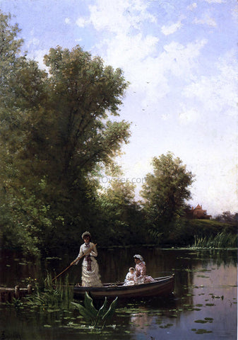  Alfred Thompson Bricher Boating in the Afternoon - Hand Painted Oil Painting