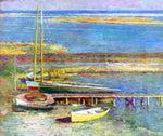  Theodore Robinson Boats at a Landing - Hand Painted Oil Painting