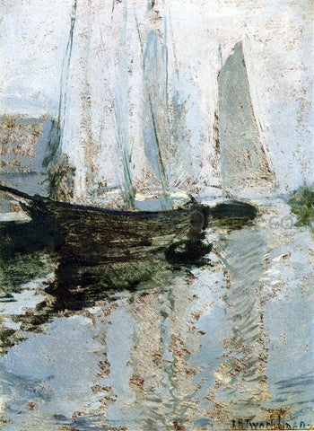  John Twachtman Boats at Anchor - Hand Painted Oil Painting