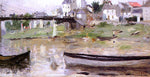  Berthe Morisot Boats on the Seine - Hand Painted Oil Painting