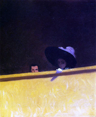  Felix Vallotton Box Seats at the Theater, the Gentleman and the Lady - Hand Painted Oil Painting