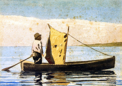  Winslow Homer Boy In a Small Boat - Hand Painted Oil Painting