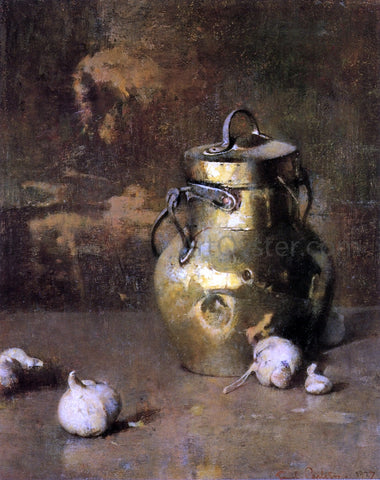  Emil Carlsen Brass Jar with Onions - Hand Painted Oil Painting
