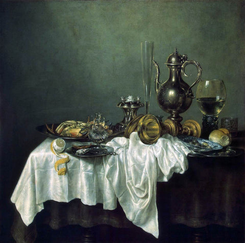  Willem Claesz Heda Breakfast of Crab - Hand Painted Oil Painting