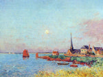  Ferdinand Du Puigaudeau Breton Village by the Sea - Hand Painted Oil Painting
