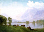  Albert Bierstadt Buffalo Country - Hand Painted Oil Painting