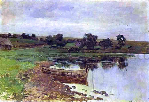  Isaac Ilich Levitan By the Riverside, Study - Hand Painted Oil Painting