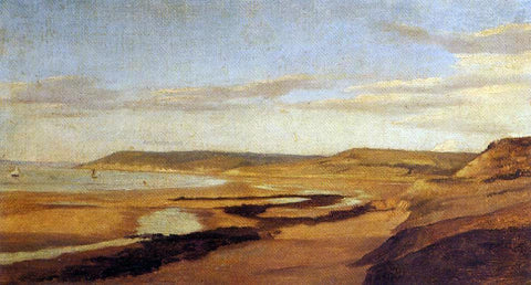  Jean-Baptiste-Camille Corot By the Sea - Hand Painted Oil Painting