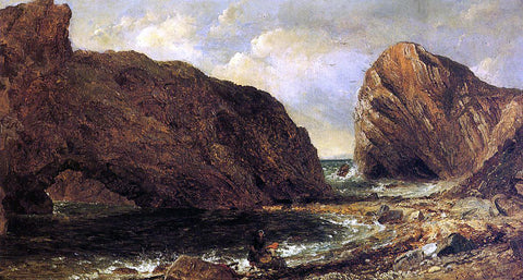  Jasper Francis Cropsey By the Sea, Lulworth - Hand Painted Oil Painting