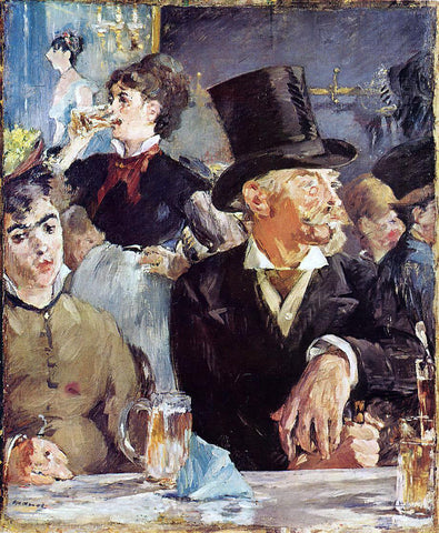  Edouard Manet Cafe-Concert - Hand Painted Oil Painting