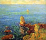  Henri Moret Calm Sea at L'Ile de Groux - Hand Painted Oil Painting