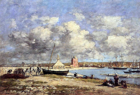  Eugene-Louis Boudin Camaret - Hand Painted Oil Painting