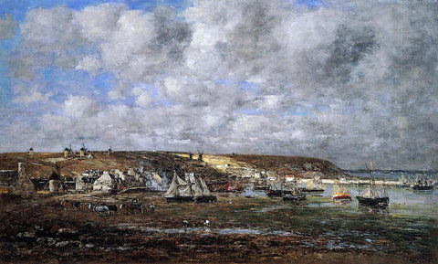  Eugene-Louis Boudin Camaret, Low Tide - Hand Painted Oil Painting