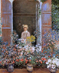  Claude Oscar Monet Camille Monet at the Window, Argentuile - Hand Painted Oil Painting
