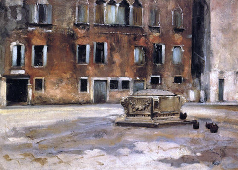  John Singer Sargent Campo San Agnese, Venise - Hand Painted Oil Painting